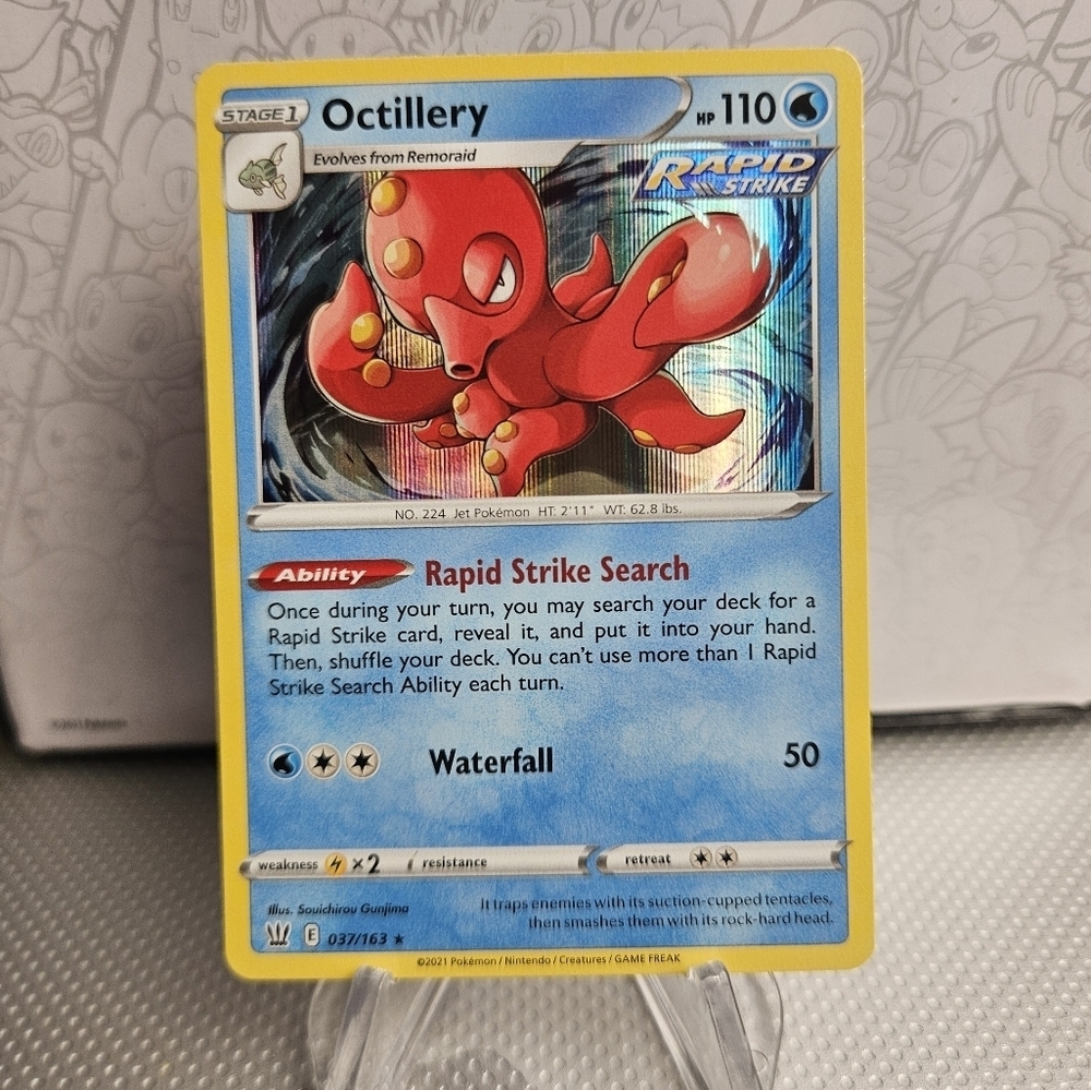 Octillery 37/163 Pokemon Battle Styles TCG Holo Rare